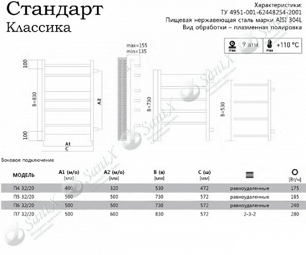 Фотография товара Terminus Стандарт Стандарт П6 400*796 (500)