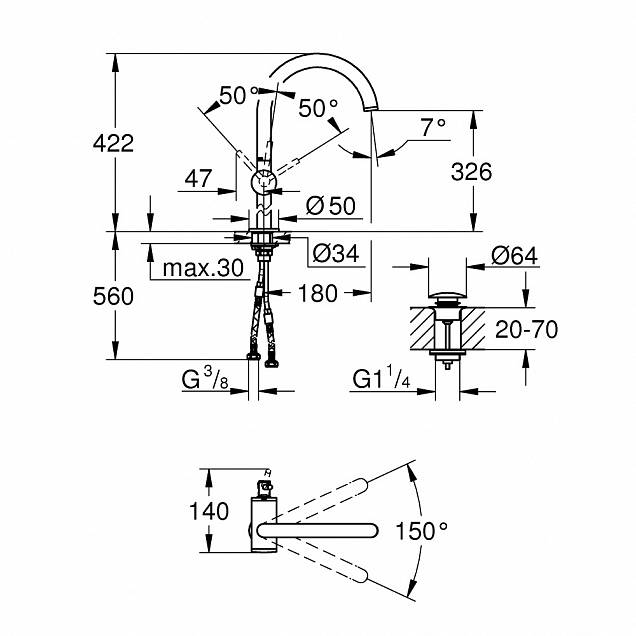 Фотография товара Grohe Atrio 32647AL3Gr