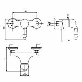 Смеситель для душа, бронза M&Z Desy DSY00804