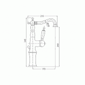 Смеситель для раковины (д.к) Migliore Oxford ML.OXF-6317.CR