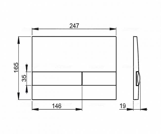 Фотография товара Alcaplast No design M1725