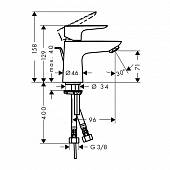 Смеситель для раковины Hansgrohe Talis E 71703000