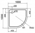 Фотография товара Cezares Tray TRAY-S-R-100-550-13-W