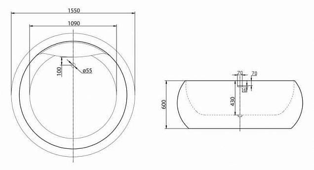 Фотография товара BelBagno Без дизайн линии BB30-1550