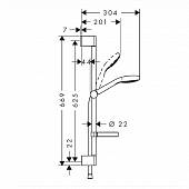 Душевой гарнитур Hansgrohe Croma Select S 26566400