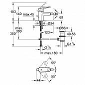 Смеситель для биде (д.к) Grohe Europlus 33241002