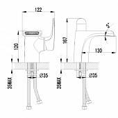 Смеситель для раковины Lemark Shift LM4346C