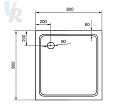 Фотография товара Cezares Tray TRAY-M-A-80-15-W