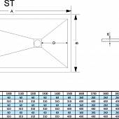 Душевой поддон 90х90 см, серый, RGStone Tray ST-099G 14152099-02