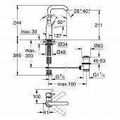 Смеситель для раковины (д.к) Grohe Essence New 32628DA1