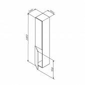 Шкаф-пенал Am.Pm Gem M90CHL0306WG