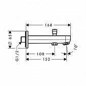 Излив, хром, Hansgrohe Metris S 31417000