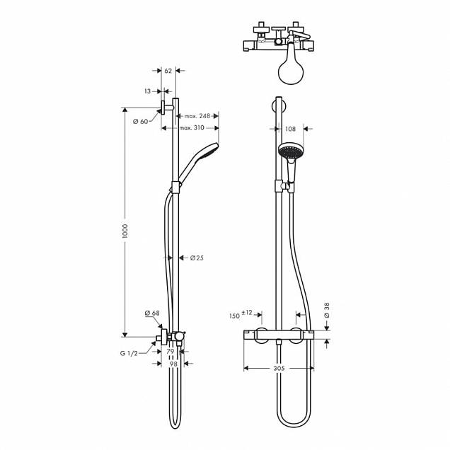 Фотография товара Hansgrohe Croma Select S 27249400