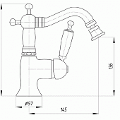 Смеситель для биде Migliore Oxford ML.OXF-6323.CR