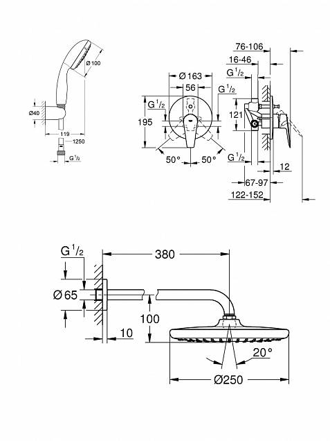 Фотография товара Grohe Tempesta 127257Gr