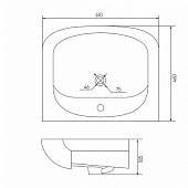 Комплект мебели 65 см, белая, Акватон Минима 65 1A104201MN010-K