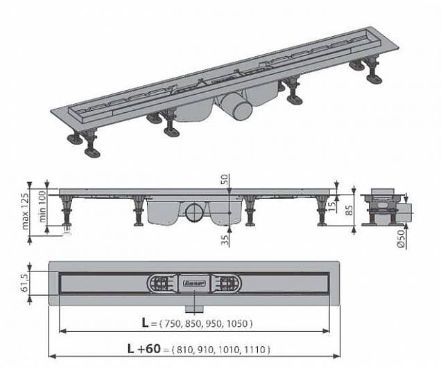 Фотография товара Alcaplast Optima APZ12-950