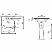 Раковина Ideal Standard Dea T044601