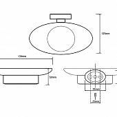 Мыльница Bemeta Oval 118408021