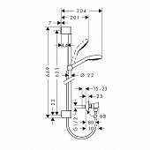 Термостат с душевым набором Hansgrohe Croma Select S 27013400