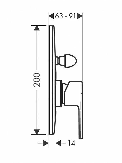 Фотография товара Hansgrohe Vernis Shape 71458670