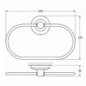 Полотенцедержатель 22 см FBS Standard STA 022