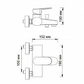 Смеситель для ванны WasserKraft Donau 5301