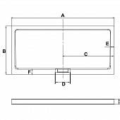 Душевой поддон 80х120 см RGW Acrylic With Foam AWF-21 03250382-01