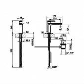 Смеситель для раковины (д.к), хром, Gessi Eleganza 46001.031