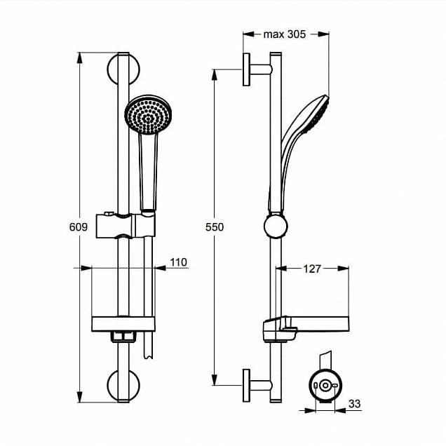 Фотография товара Ideal Standard Idealrain B9501AA