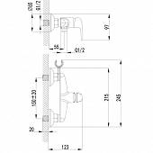 Набор для гигиенического душа, бронза Lemark Pramen LM3318B