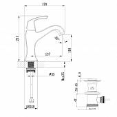 Смеситель для раковины Lemark Nubira LM6206ORB