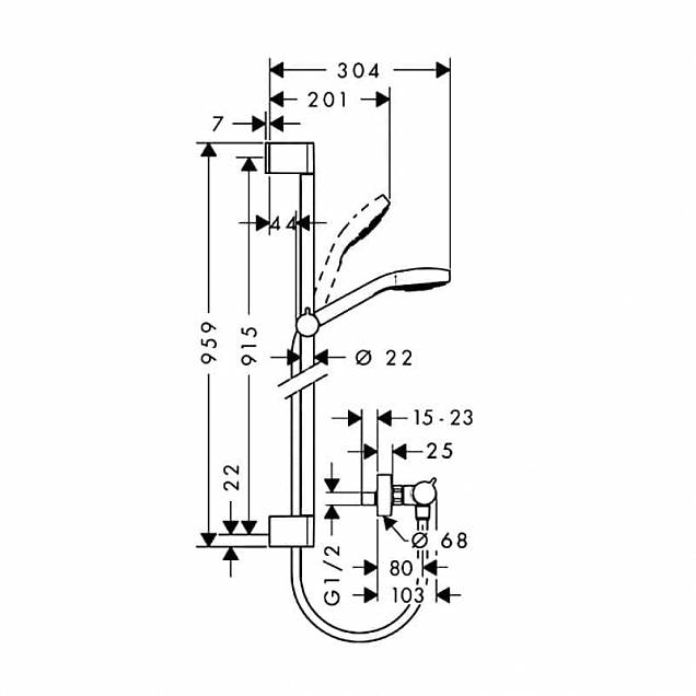 Фотография товара Hansgrohe Croma Select S 27014400